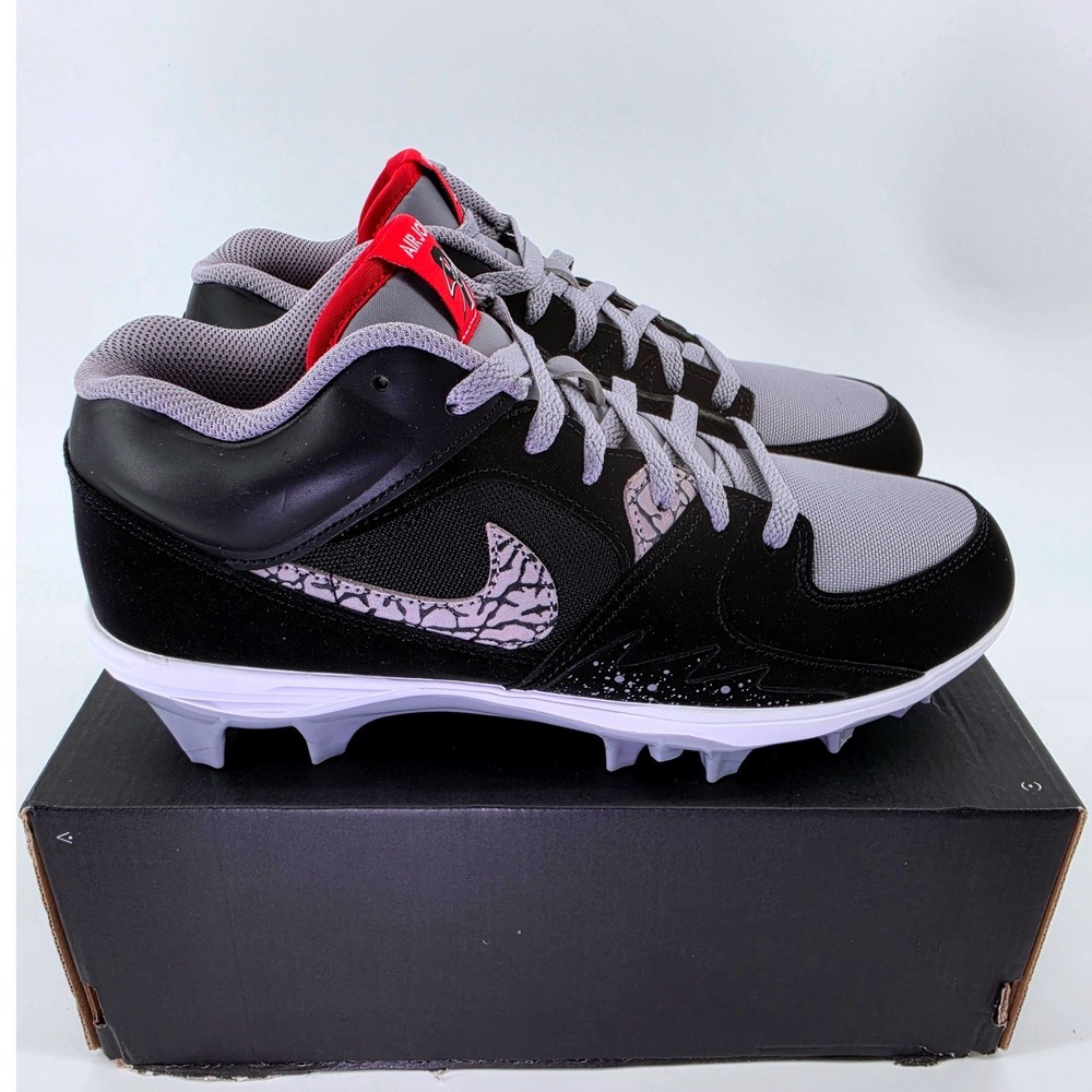 Jordan Stadium 90 MCS Cleats Black Grey Elephant Print HQ0210-060 Mens 9.5